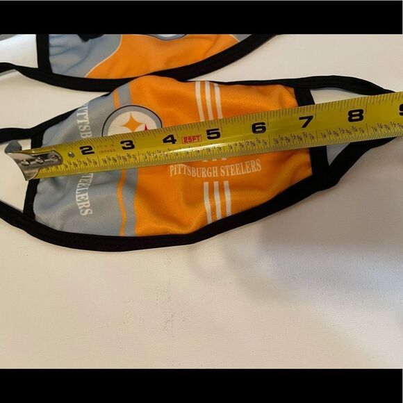 NFL Pittsburgh Steelers set of 2 face masks NWT - Picture 4 of 5